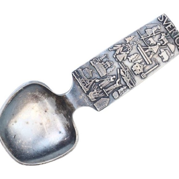 Swerige Sweden Spoon, Silver Plate Scandinavian - Picture 1 of 6